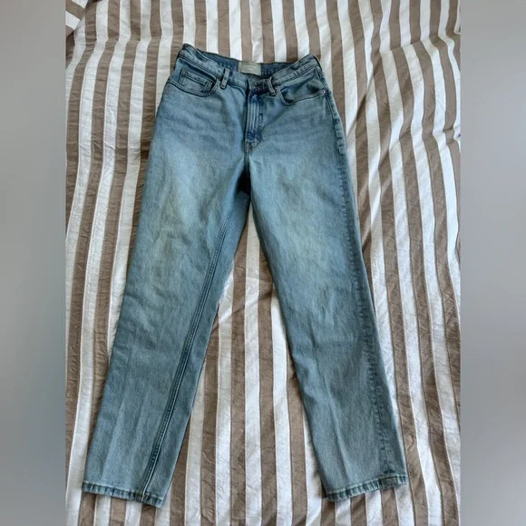 High Rise Straight Leg Jeans - Picture 3 of 12